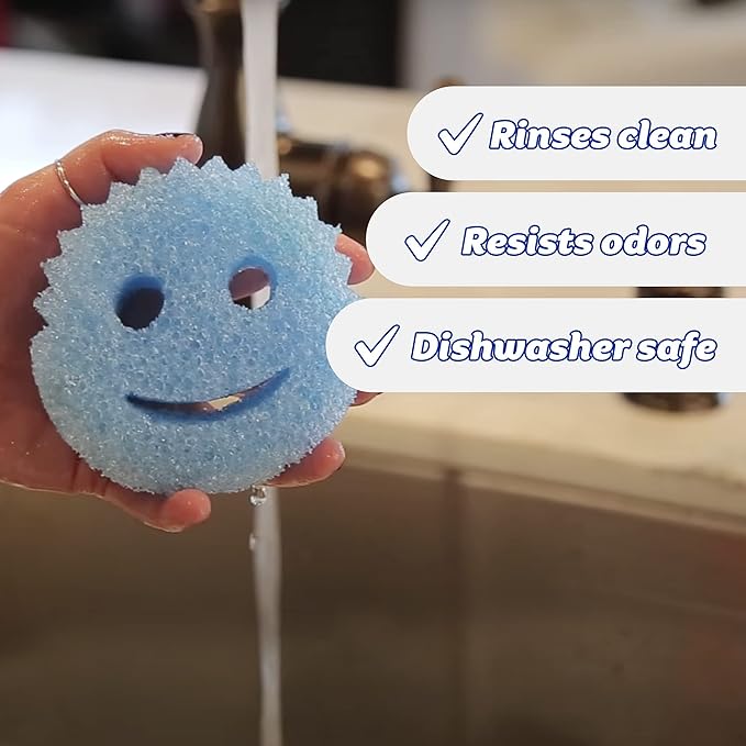 Scrub Daddy Sponge Set Scratch-Free Sponges for Dishes and Home مجموعة اسفنجات سكراب دادي