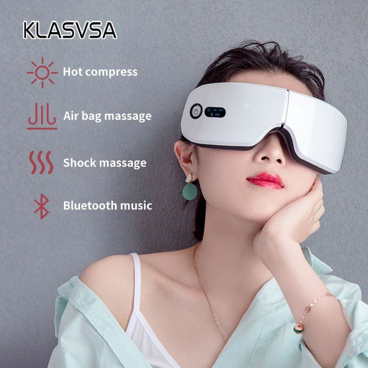 Massage Eye With Bluetooth Speaker جهاز تدليك للعيون مع مكبر صوت بلوتوث